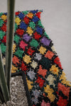 Colorful Runner Boucherouite rag rug 2.4 FT X 5.3 FT