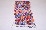 Amazing colorful berber Moroccan Rug 2.4 FT X 6.2 FT