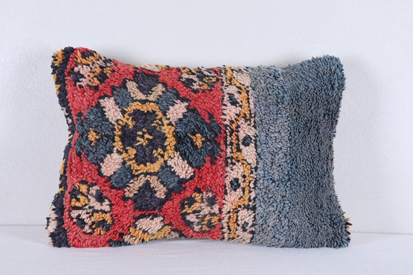 Two Moroccan handwoven rug pillows