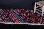 Boucherouite fabulous Moroccan carpet 2.6 FT X 5.5 FT