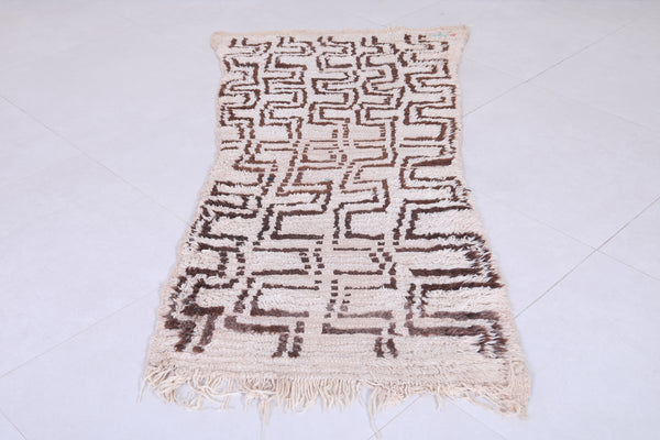 Moroccan Runner Rug – 1.2 x 5.3 FT | Geometric Maze Design