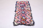 Runner boucherouite colorful carpet 2.1 FT X 6.2 FT