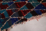 Colorful Boucherouite moroccan rug 3.2 FT X 5.5 FT