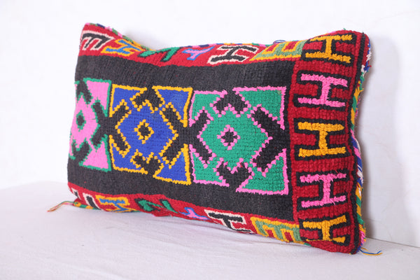 Moroccan handmade kilim pillow 14.9 INCHES X 24.8 INCHES