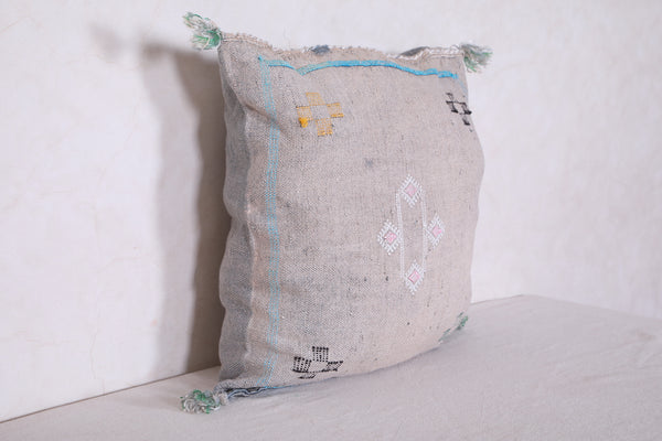 Vintage Moroccan pillow 18.1 INCHES X 18.1 INCHES