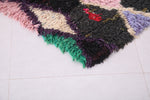 Small entryway boucherouite berber carpet 2.5 FT X 5.9 FT