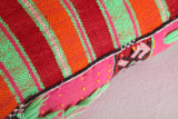 Vintage kilim moroccan pillow 16.1 INCHES X 24 INCHES