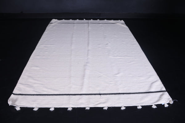 Handwoven berber moroccan carpet - 6.1 FT X 8.8 FT