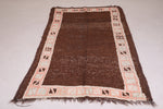 Vintage handmade moroccan berber Carpet - 4.1 FT X 7.9 FT