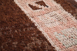 Vintage handmade moroccan berber Carpet - 4.1 FT X 7.9 FT