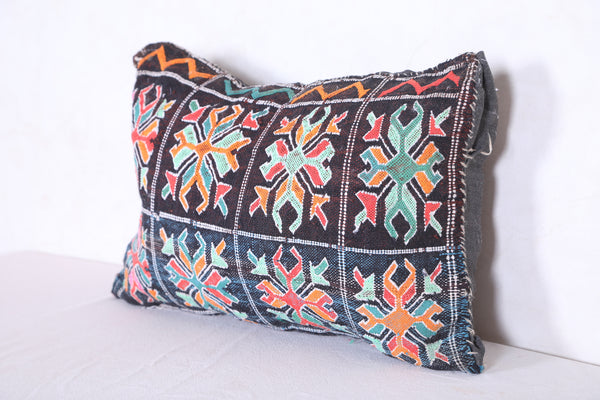 Moroccan handmade kilim pillow 12.5 INCHES X 18.1 INCHES