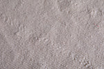 Beige flatwoven berber moroccan rug - 6 FT X 9.5 FT