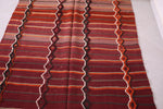 Handmade berber Moroccan kilim rug 4.2 FT X 8.3 FT
