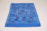 Small berber handmade Moroccan flat rug , 3 FT X 4.8 FT