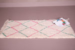 Woolen azilal moroccan berber carpet 2 FT X 4.1 FT