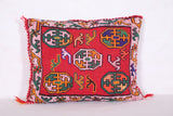 Vintage kilim moroccan pillow 14.1 INCHES X 17.7 INCHES