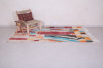 Vintage colorful contemporary berber rug 4.6 FT X 8.1 FT