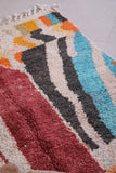 Vintage colorful contemporary berber rug 4.6 FT X 8.1 FT