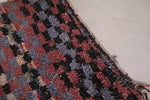 Moroccan colorful Boucherouite rug 4.9 FT X 6.3 FT