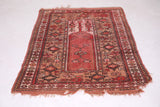 Old azilal rug colorful Moroccan carpet 3.7 FT X 5.1 FT