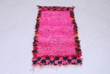 Vintage handmade moroccan berber rug 2.1 FT X 4.4 FT