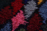 Vintage colorful handmade berber rug 3.6 FT X 5.5 FT