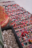 Colorful berber vintage Moroccan Rug  3.4 FT X 8.2 FT