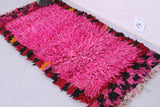 Vintage handmade moroccan berber rug 2.1 FT X 4.4 FT