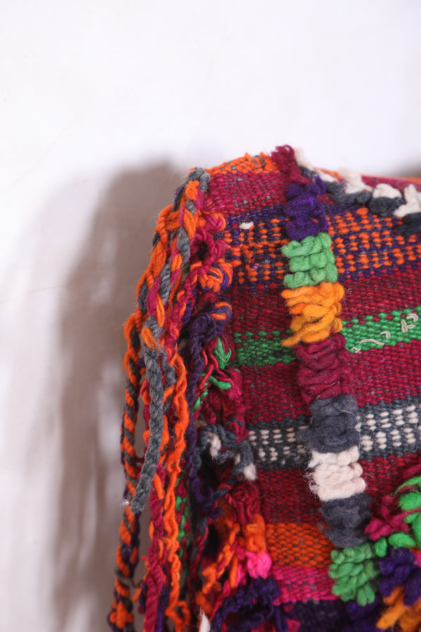 Vintage kilim moroccan pillow 13.7 INCHES X 26.3 INCHES