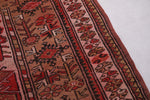 Old azilal rug colorful Moroccan carpet 3.7 FT X 5.1 FT