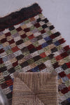 Colorful handmade moroccan berber rug 2.6 FT X 4.1 FT