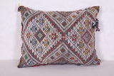 Vintage kilim moroccan pillow 17.3 INCHES X 22 INCHES