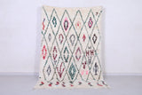 Vintage handmade moroccan berber rug 4.9 FT X 10.5 FT