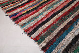 Moroccan boucherouite colorful rug 4.9 FT X 8.1 FT