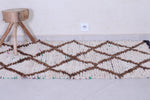 Vintage handmade moroccan berber rug 2.6 FT X 5.1 FT