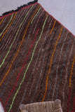 Vintage handmade moroccan berber azilal rug 4.1 FT X 7.1 FT