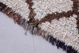 Vintage handmade moroccan berber rug 2.6 FT X 5.1 FT