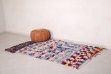Hallway Berber Boucherouite moroccan rug 4 FT X 6.6 FT