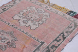 Vintage handmade moroccan berber rug  3 FT X 4.8 FT