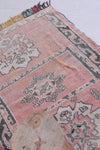 Vintage handmade moroccan berber rug  3 FT X 4.8 FT
