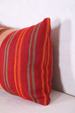 Vintage kilim moroccan pillow 13.7 INCHES X 22.4 INCHES