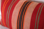 Vintage kilim moroccan pillow 13.7 INCHES X 22.4 INCHES