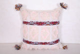 Striped moroccan pillow 15.7 INCHES X 16.1 INCHES