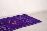 Moroccan kilim rug 2.9 FT X 4.9 FT