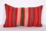Vintage kilim moroccan pillow 13.7 INCHES X 22.4 INCHES