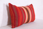 Vintage kilim moroccan pillow 13.7 INCHES X 22.4 INCHES