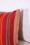 Vintage kilim moroccan pillow 13.7 INCHES X 22.4 INCHES