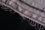 Beige flatwoven berber Moroccan rug 4 FT X 10.1 FT