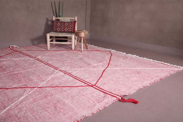 Custom Moroccan pink rug, Berber handwoven carpet