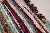 Boucherouite rug handmade colorful  4.9 FT X 6 FT